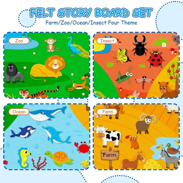 Planet Gates My Daily Calendar,Farm,Transportation Felt Story Board For Toddlers,Preschool Education Storytelling Montessori Toys for Kids