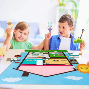 Planet Gates My Daily Calendar,Farm,Transportation Felt Story Board For Toddlers,Preschool Education Storytelling Montessori Toys for Kids