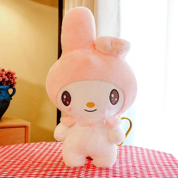 Planet Gates My Melody / 25CM / CHINA Kawaii Sanrio Plush Toys 25cm Kuromi My Melody Plushies Dolls Cute Sanrio Merch Cartoon Anime Stuffed Plush Toys Birthday Gifts