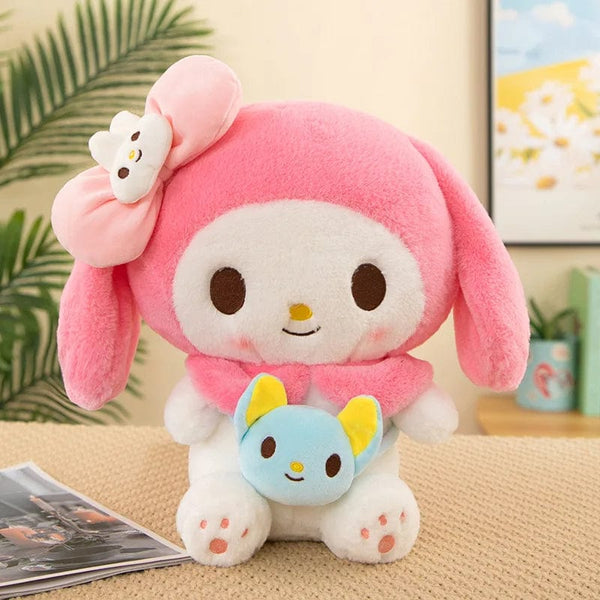 Planet Gates My Melody / 40cm Sanrio Kuromi Plush Dolls 40/50cm kawaii My Melody Cinnamoroll Soft Stuffed animals Anime Figure Pillow Cartoon Decor Kids Toys