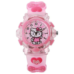 Planet Gates My Melody / CHINA Sanrio Watch Kawaii Melody Cinnamoroll Children LED Luminous Watch Kuromi Hello Kitty Student Wrist Watch Kids Birthday Gift Toy