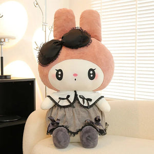 Planet Gates Mymelody / 60cm Big Size Kuromi Melody Cinnamoroll Plush Toys Pillow Anime Stuffed Doll Anime Sofa Cushion Girl's Room Decoration Xmas Gift