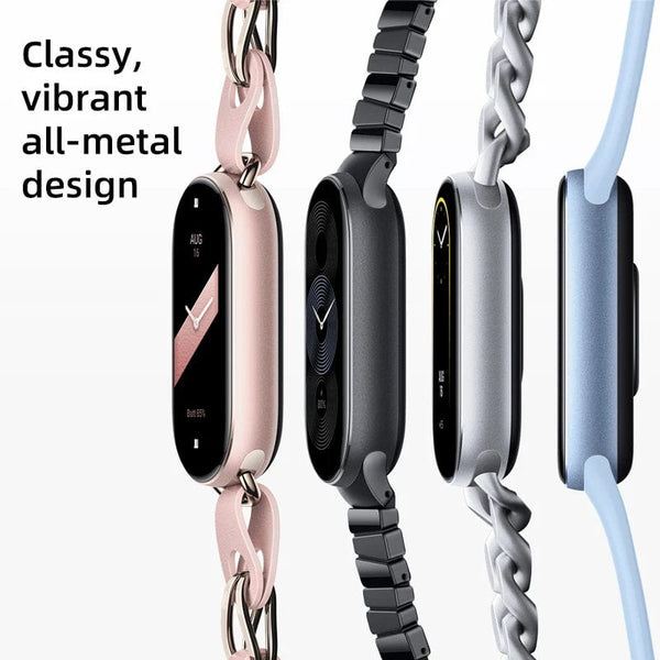 Planet Gates Mystic Rose Global Version Xiaomi Smart Band 9 1.62'' AMOLED display Up to 21-day battery life* rate and SpO₂ monitoring* 150+ sports modes