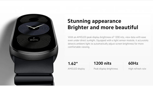 Planet Gates Mystic Rose Global Version Xiaomi Smart Band 9 1.62'' AMOLED display Up to 21-day battery life* rate and SpO₂ monitoring* 150+ sports modes