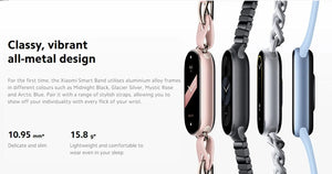 Planet Gates Mystic Rose Global Version Xiaomi Smart Band 9 1.62'' AMOLED display Up to 21-day battery life* rate and SpO₂ monitoring* 150+ sports modes