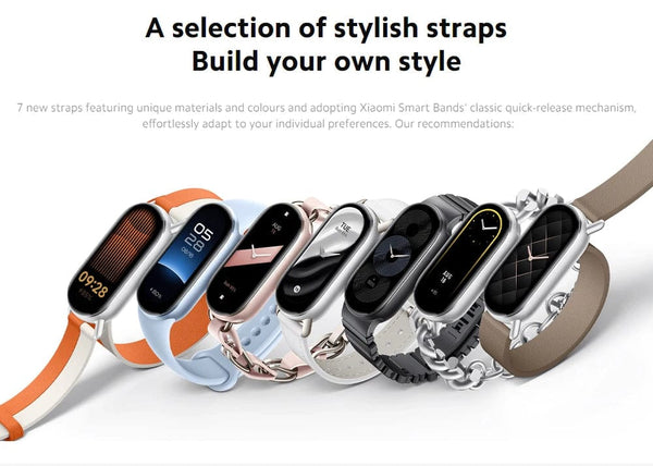 Planet Gates Mystic Rose Global Version Xiaomi Smart Band 9 1.62'' AMOLED display Up to 21-day battery life* rate and SpO₂ monitoring* 150+ sports modes