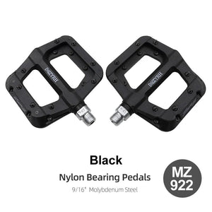 Planet Gates MZ922 Black / CHINA Bicycle Pedal Anti-slip Ultralight Nylon MTB Mountain Bike Pedal Sealed Bearings Pedals Bicycle Accessories Parts