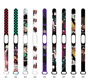 Planet Gates N New Demon Slayer LED Electronic Watch Kimetsu No Yaiba Anime Figure Digital Clock Silicone Printed Wristband Kids Birthday Gifts