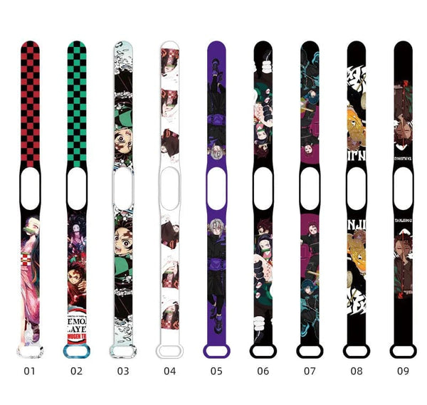 Planet Gates N New Demon Slayer LED Electronic Watch Kimetsu No Yaiba Anime Figure Digital Clock Silicone Printed Wristband Kids Birthday Gifts