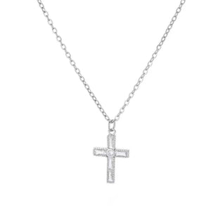 Planet Gates N05309P / 45cm / CHINA Zircon Cross Pendant Necklace for Women Gold Color Stainless Steel Collar Neckalces 2024 Trend Goth Party Wedding Jewelry Gifts
