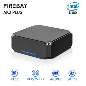 Planet Gates N100 8GB 256GB FIREBAT AK2 PLUS MiniPC Intel N100 Dual Band WiFi5 BT4.2 16GB 512GB Desktop Gaming Computer Mini PC Gamer