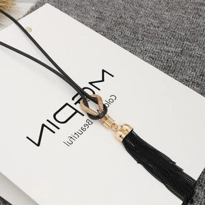 Planet Gates N106 New Arrival Female Pendant Necklace Tassel Long Winter Sweater Chain Necklace for Women Necklaces Wholesale Sales Collar