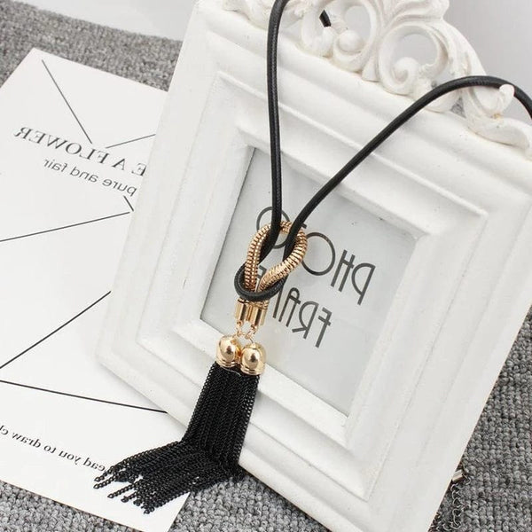 Planet Gates N106 New Arrival Female Pendant Necklace Tassel Long Winter Sweater Chain Necklace for Women Necklaces Wholesale Sales Collar
