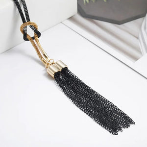 Planet Gates N106 New Arrival Female Pendant Necklace Tassel Long Winter Sweater Chain Necklace for Women Necklaces Wholesale Sales Collar