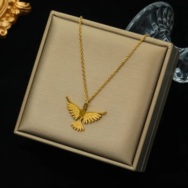 Planet Gates N146 EILIECK 316L Stainless Steel Pearl Zircon Pendant Necklace For Women Girl Fashion Waterproof Collar Neck Chain Jewelry Gift