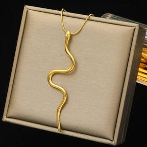 Planet Gates N163 EILIECK 316L Stainless Steel Pearl Zircon Pendant Necklace For Women Girl Fashion Waterproof Collar Neck Chain Jewelry Gift