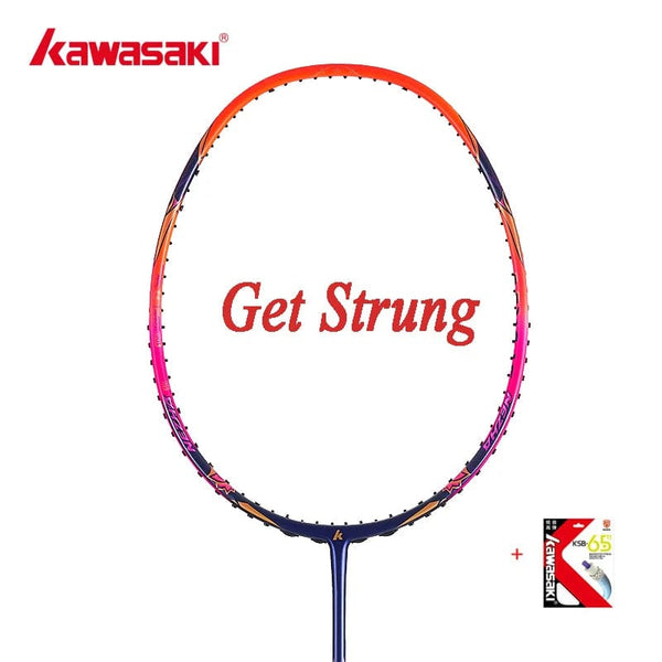Planet Gates N35Oragne-getstrung Kawasaki 5U Badminton Racket Professional Super Light Offensive Type High Graphite Badminton Racquet For Training  NeZha 35