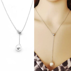 Planet Gates N623-02 New Korean Pearl Necklaces for Women Gold Color Link Chain Choker Fashion Neck Accessories Elegant Collar bijoux femme