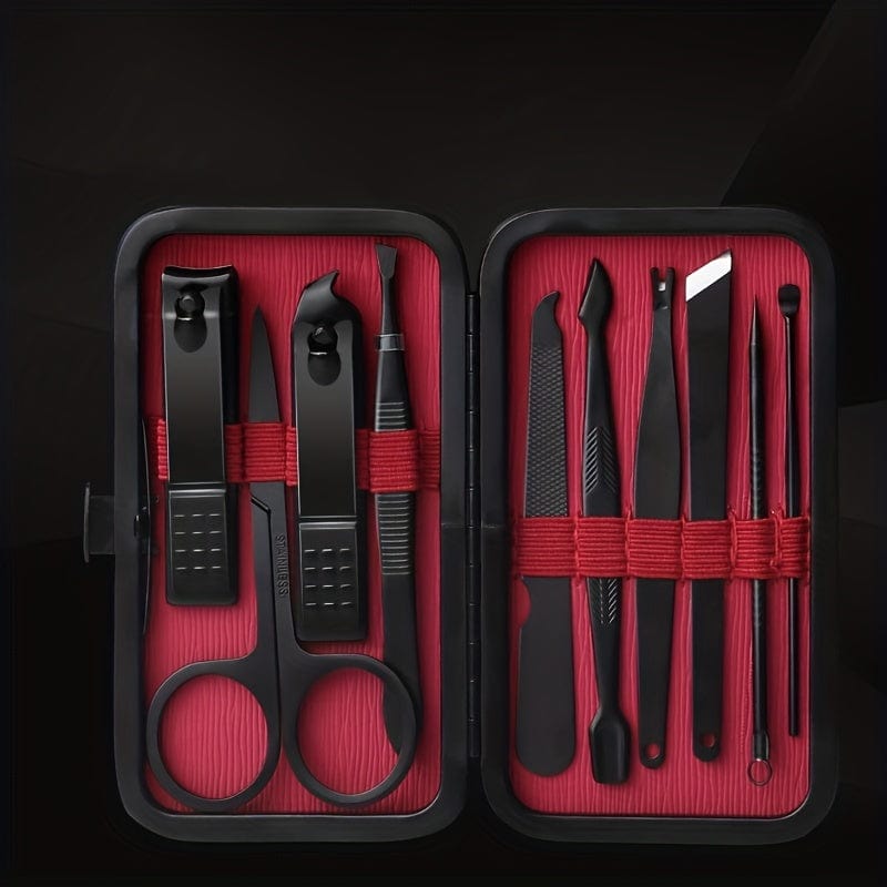 Planet Gates Nail Clippers Manicure Tool Set, With Portable Travel Case, Cuticle Nippers And Cutter Kit, Professional Nail Clippers Pedicure Kit, Grooming Kit For Travel