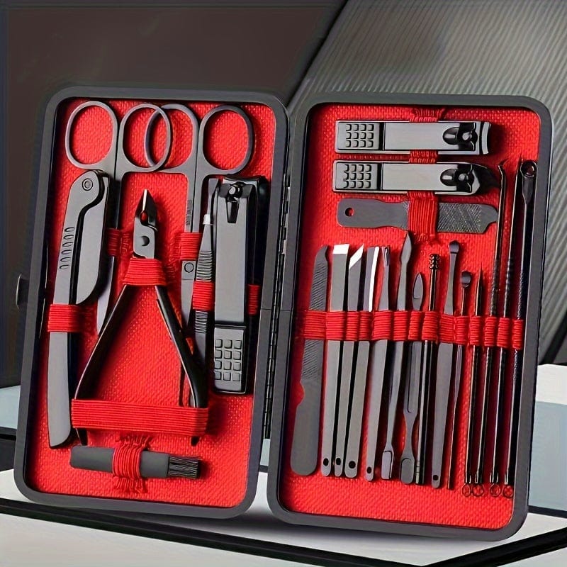 Planet Gates Nail Clippers Manicure Tool Set, With Portable Travel Case, Cuticle Nippers And Cutter Kit, Professional Nail Clippers Pedicure Kit, Grooming Kit For Travel