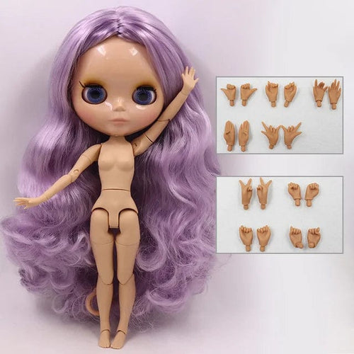 Planet Gates naked doll ICY DBS Blyth Doll 1/6 bjd toy joint body tan skin doll 30cm shiny face for DIY custom doll