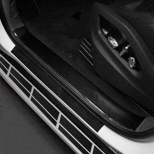 Planet Gates Nano Carbon Fiber Car Stickers DIY Paste Protector Strip Auto Door Sill Side Mirror Anti Scratch Tape Waterproof Protection Film