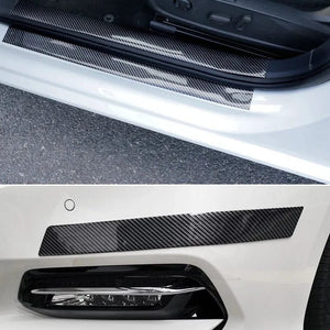 Planet Gates Nano Carbon Fiber Car Stickers DIY Paste Protector Strip Auto Door Sill Side Mirror Anti Scratch Tape Waterproof Protection Film