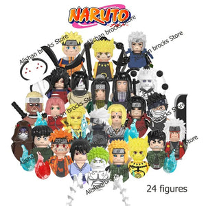 Planet Gates Narutoe Sasuke Kakashi Akatsuki bricks Building Blocks Anime cartoon blocks Action Figures Heads Assembly Toys kids Christma toy