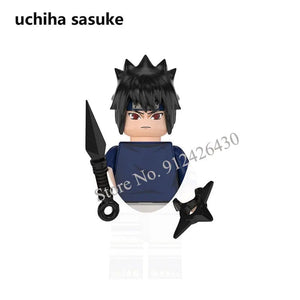 Planet Gates Narutoe Sasuke Kakashi Akatsuki bricks Building Blocks Anime cartoon blocks Action Figures Heads Assembly Toys kids Christma toy