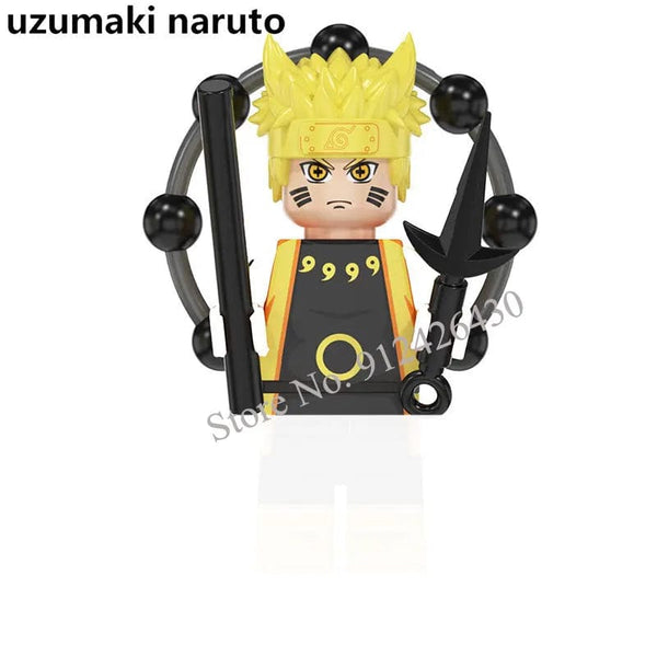 Planet Gates Narutoe Sasuke Kakashi Akatsuki bricks Building Blocks Anime cartoon blocks Action Figures Heads Assembly Toys kids Christma toy