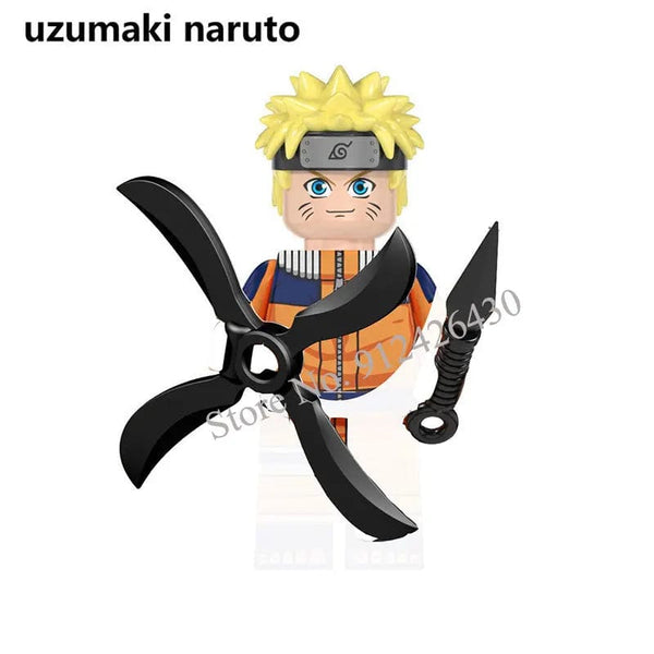 Planet Gates Narutoe Sasuke Kakashi Akatsuki bricks Building Blocks Anime cartoon blocks Action Figures Heads Assembly Toys kids Christma toy