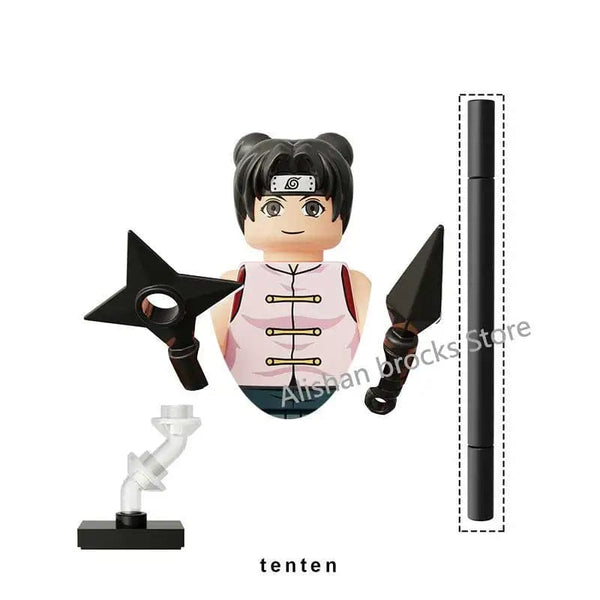 Planet Gates Narutoe Sasuke Kakashi Akatsuki bricks Building Blocks Anime cartoon blocks Action Figures Heads Assembly Toys kids Christma toy