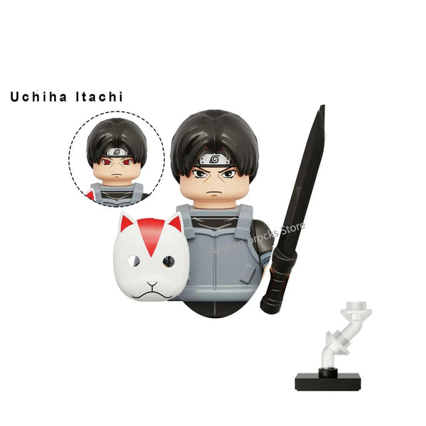 Planet Gates Narutoe Sasuke Kakashi Akatsuki bricks Building Blocks Anime cartoon blocks Action Figures Heads Assembly Toys kids Christma toy