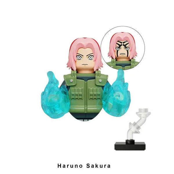 Planet Gates Narutoe Sasuke Kakashi Akatsuki bricks Building Blocks Anime cartoon blocks Action Figures Heads Assembly Toys kids Christma toy