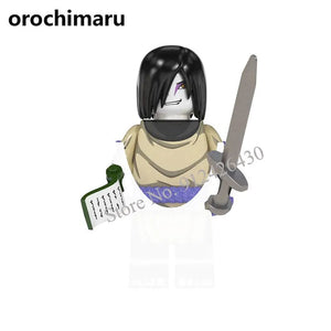 Planet Gates Narutoe Sasuke Kakashi Akatsuki bricks Building Blocks Anime cartoon blocks Action Figures Heads Assembly Toys kids Christma toy