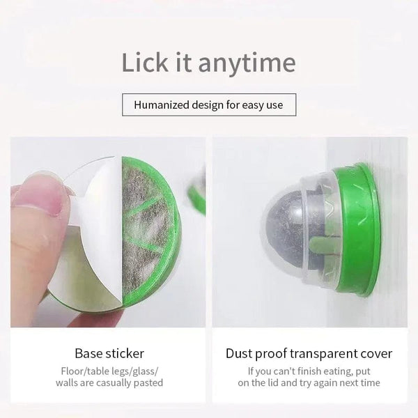 Planet Gates Natural Catnip Cat Wall Stick-on Ball Toy Scratchers Treats Healthy Natural Removes Balls to Promote Digestion Cat Grass Snack