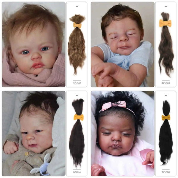 Planet Gates 「natural curly hair」Witdiy brand reborn doll wig mohair is as soft as lanugo hair and uses safe dyes, so feel free