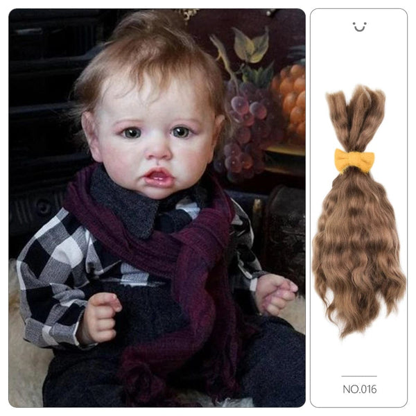 Planet Gates 「natural curly hair」Witdiy brand reborn doll wig mohair is as soft as lanugo hair and uses safe dyes, so feel free