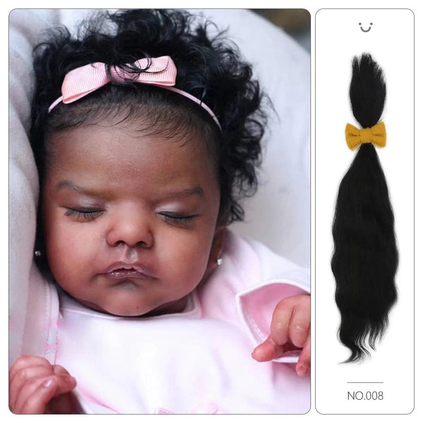 Planet Gates 「natural curly hair」Witdiy brand reborn doll wig mohair is as soft as lanugo hair and uses safe dyes, so feel free