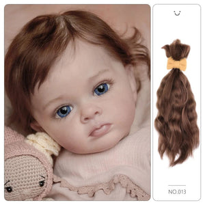 Planet Gates 「natural curly hair」Witdiy brand reborn doll wig mohair is as soft as lanugo hair and uses safe dyes, so feel free
