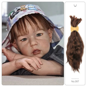 Planet Gates 「natural curly hair」Witdiy brand reborn doll wig mohair is as soft as lanugo hair and uses safe dyes, so feel free