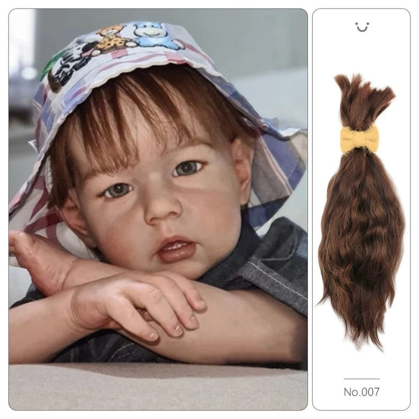 Planet Gates 「natural curly hair」Witdiy brand reborn doll wig mohair is as soft as lanugo hair and uses safe dyes, so feel free