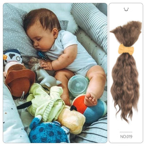 Planet Gates 「natural curly hair」Witdiy brand reborn doll wig mohair is as soft as lanugo hair and uses safe dyes, so feel free