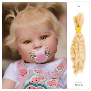 Planet Gates 「natural curly hair」Witdiy brand reborn doll wig mohair is as soft as lanugo hair and uses safe dyes, so feel free