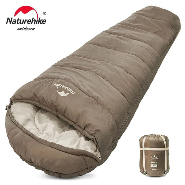 Planet Gates Naturehike Sleeping Bag MJ300 -1℃ Lightweight MJ600 -12℃ Mummy Sleeping Bag Outdoor Camping Cotton Winter Sleeping Bag