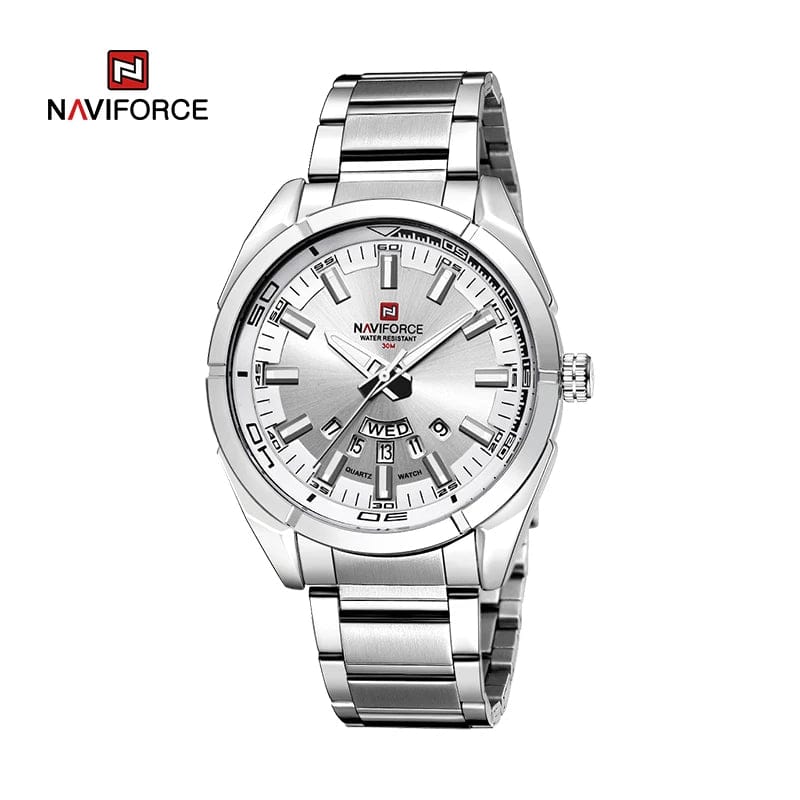 Planet Gates NAVIFORCE Classic Casual Watch for Men Stainless teel Sport Waterproof Male Watches Quartz Date Display Clock  Relogio Masculino
