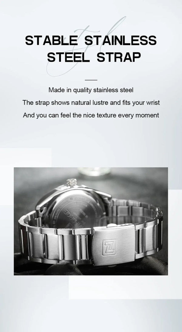 Planet Gates NAVIFORCE Classic Casual Watch for Men Stainless teel Sport Waterproof Male Watches Quartz Date Display Clock  Relogio Masculino