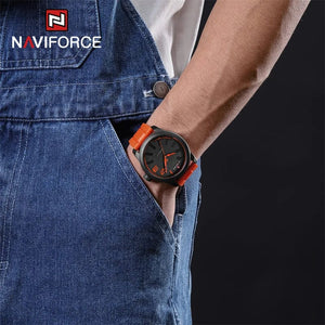 Planet Gates NAVIFORCE Top Luxury Brand Quartz Watch Men Silicone Strap Military Watches 30ATM Waterproof Wristwatch Relogio Masculino 2022