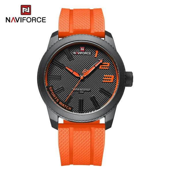 Planet Gates NAVIFORCE Top Luxury Brand Quartz Watch Men Silicone Strap Military Watches 30ATM Waterproof Wristwatch Relogio Masculino 2022
