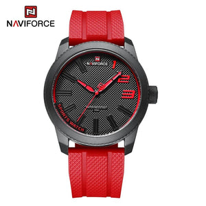 Planet Gates NAVIFORCE Top Luxury Brand Quartz Watch Men Silicone Strap Military Watches 30ATM Waterproof Wristwatch Relogio Masculino 2022